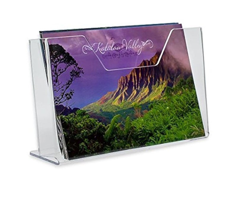 SourceOne Premium Postcard Holder Stand Rack Display Horizontal (1 Pack) - Image 1